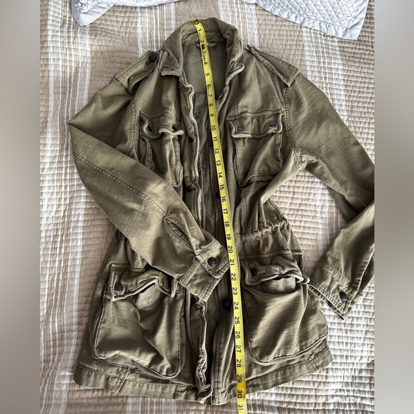 Army green military style jacket - Picture 16 of 17